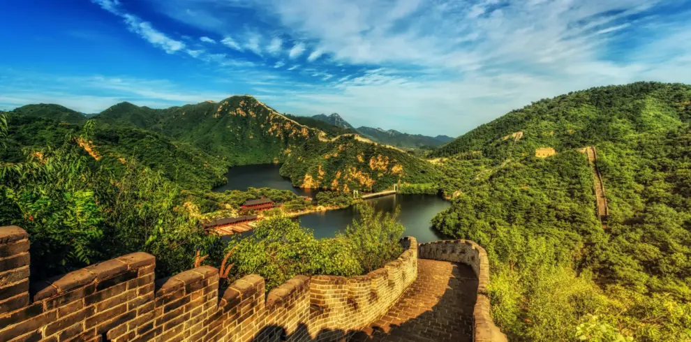 Great Wall of China view in China tour package from India