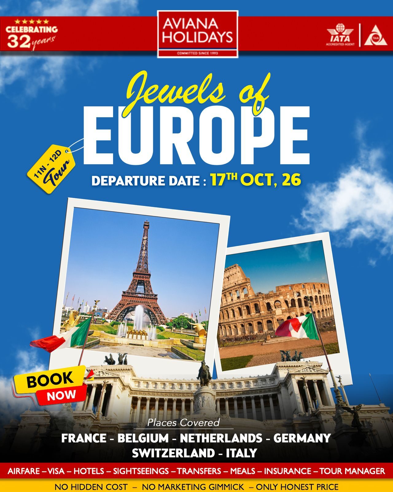 Discover Europe tour packages covering iconic destinations, historic landmarks and scenic experiences across multiple countries