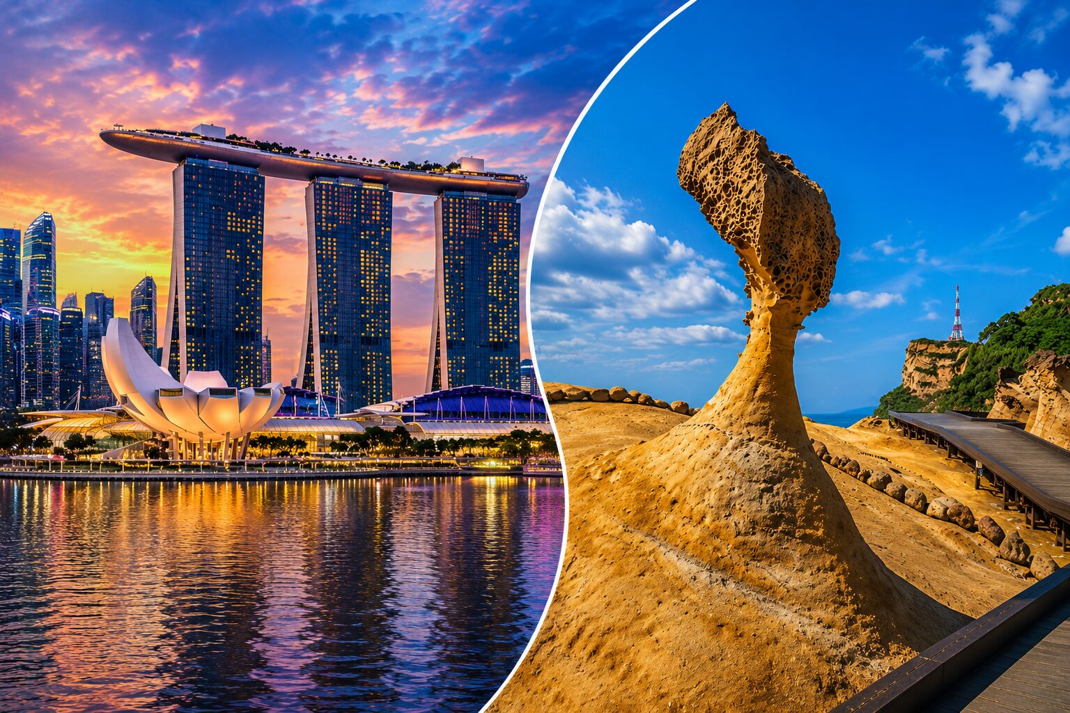 Singapore and Taiwan