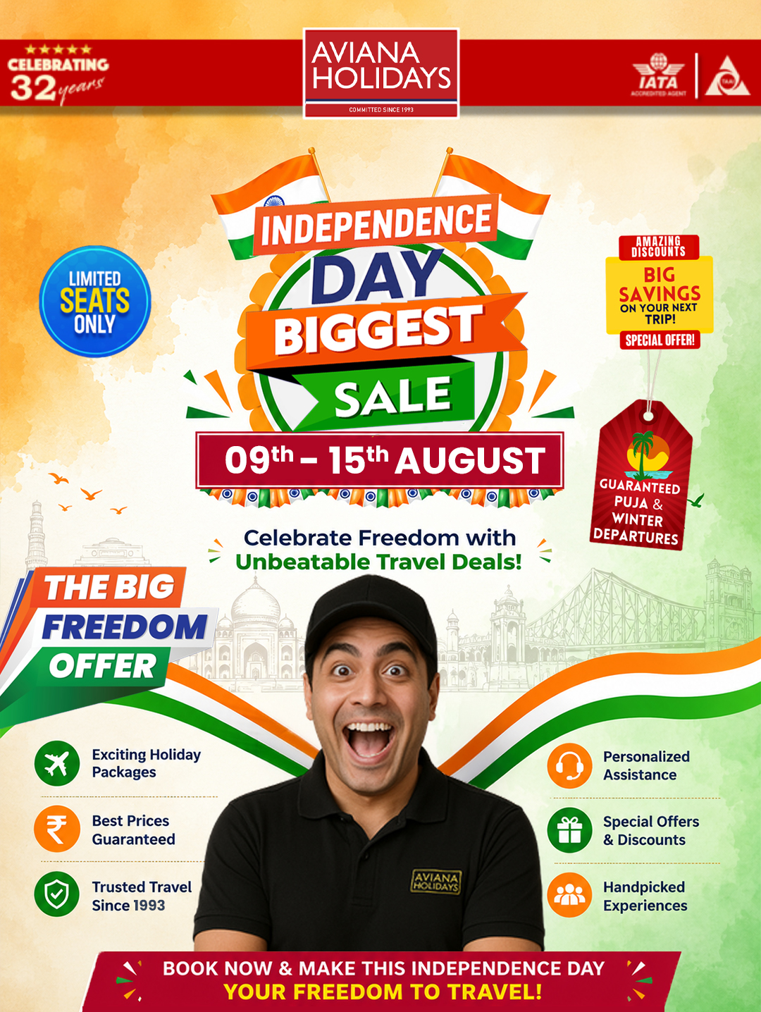 Aviana Holidays Independence Day travel deals and holiday package offers