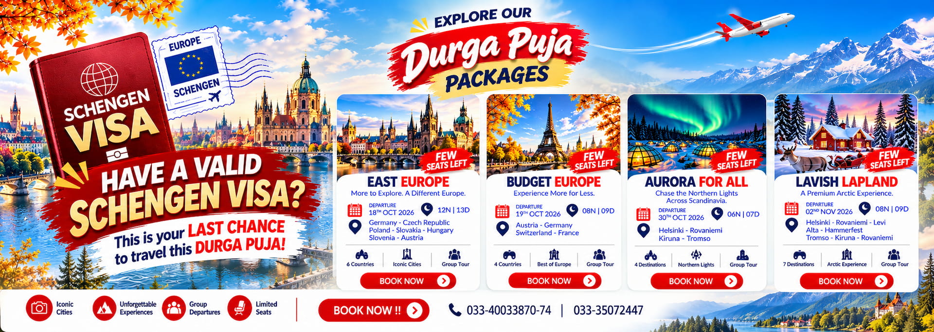 Aviana Holidays Durga Puja Europe tour packages from India